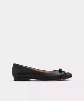 Женские кожаные балетки с круглым носком Aldo, черный