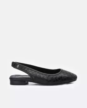 Женские кожаные балетки с открытой спиной Carmela, черный