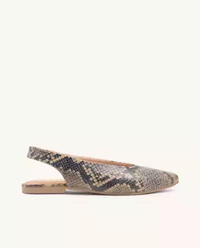 Женские кожаные балетки с открытой спиной и удобной стелькой Gioseppo, зеленый