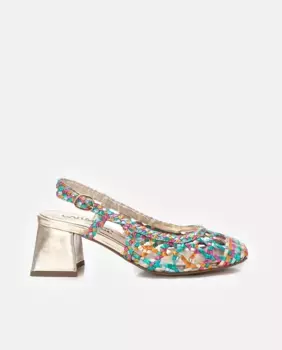 Женские кожаные балетки с застежкой-пряжкой Carmela, мультиколор