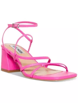 Женские кожаные босоножки Alyce с открытым носком и пяткой на пятке Steve Madden, цвет Pink Leather