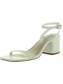 Женские кожаные босоножки Audrina на блочном каблуке с открытой пяткой Steve Madden, белый