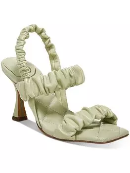 Женские кожаные босоножки без застежек Marlena Sam Edelman, фисташковый