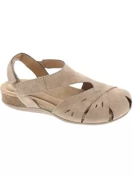 Женские кожаные босоножки Birdine без шнурков с открытой пяткой Earth Origins, серо-коричневый/слоновая кость