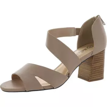 Женские кожаные босоножки Korrine на блочном каблуке Bella Vita, цвет nude