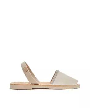 Женские кожаные босоножки Menorquina с бриллиантами CASTELL MENORCA, бежевый