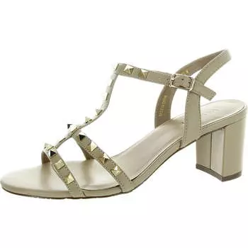 Женские кожаные босоножки Midge с металлическим носком VANELi, цвет ecru