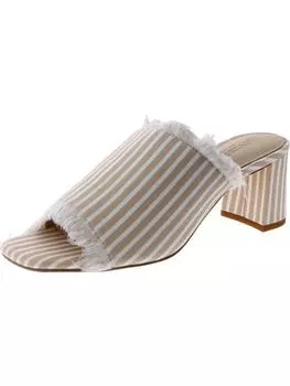 Женские кожаные босоножки-мюли Brea на блочном каблуке Liverpool Los Angeles, светло-коричневый/белый