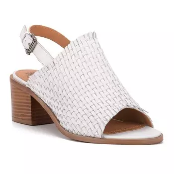 Женские кожаные босоножки на каблуке Vintage Foundry Co. Florence, белый