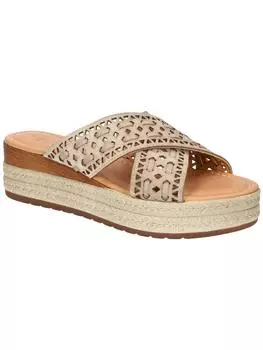 Женские кожаные босоножки на платформе с открытым носком EXA-ITALY Bella Vita, цвет taupe suede