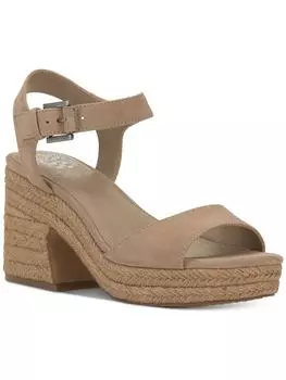 Женские кожаные босоножки на платформе с открытым носком Vince Camuto, цвет tortilla/true suede