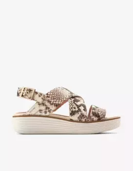 Женские кожаные босоножки на платформе с застежкой на пряжке Cole Haan, цвет Estampado