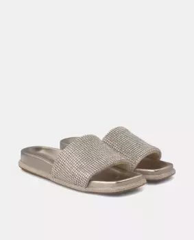 Женские кожаные босоножки на плоской подошве с квадратным носком Alma en Pena, коричневый