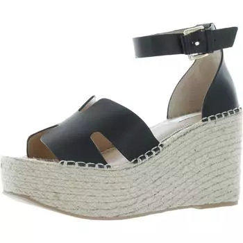 Женские кожаные босоножки на танкетке Jackal Steven New York, черный