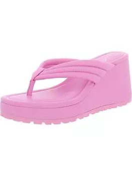 Женские кожаные босоножки на танкетке Kemnie Jessica Simpson, цвет bubblegum/pink