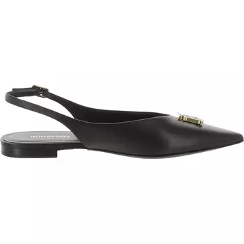 Женские кожаные босоножки с острым носком Burberry, черный