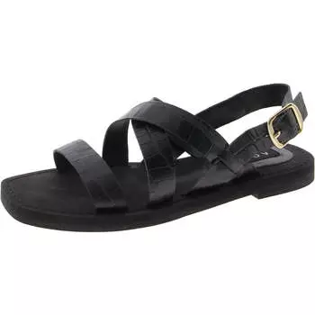 Женские кожаные босоножки с открытым носком Rai Slingback Aqua, черный