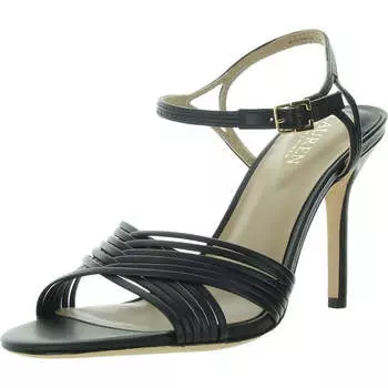 Женские кожаные босоножки с ремешками и пяткой Lauren Ralph Lauren, черный