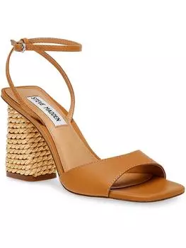 Женские кожаные босоножки с ремешком на щиколотке Rozlyn Steve Madden, цвет tanleather