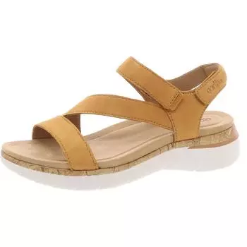 Женские кожаные босоножки с ремешком на щиколотке Roni Earth, цвет medium natural