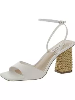 Женские кожаные босоножки с ремешком на щиколотке Rozlyn Steve Madden, цвет white leather