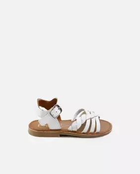 Женские кожаные босоножки с тесьмой Eli 1957, белый