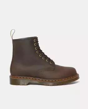 Женские кожаные ботильоны 1460 Crazy Horse со шнуровкой Dr. Martens, темно-коричневый