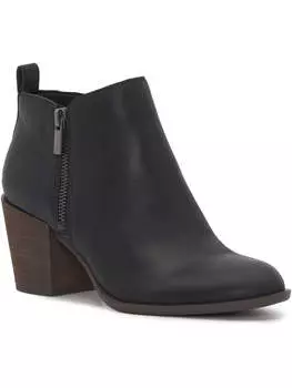 Женские кожаные ботильоны BASELMID с наборным каблуком Lucky Brand, черный