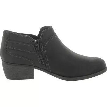 Женские кожаные ботильоны без шнуровки Chariten Grace Clarks, черный