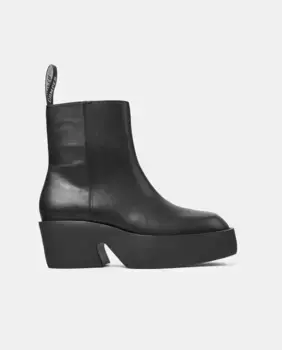 Женские кожаные ботильоны Billie на сверхлегкой подошве Camper, черный