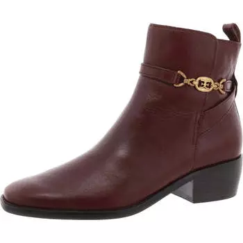 Женские кожаные ботильоны Brawley на блочном каблуке Sam Edelman, цвет pecan leather