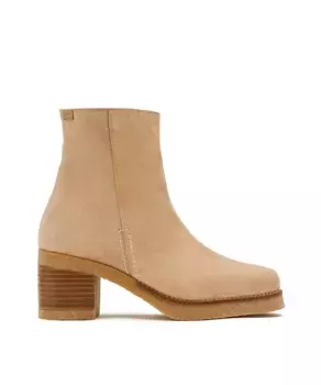Женские кожаные ботильоны CASTELL MENORCA, бежевый