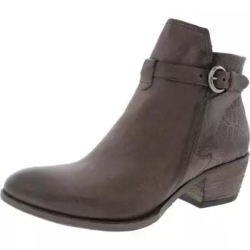 Женские кожаные ботильоны Davis на блочном каблуке Miz Mooz, цвет chocolate