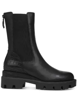 Женские кожаные ботильоны Genia, ботильоны Sam Edelman, цвет Black Leather