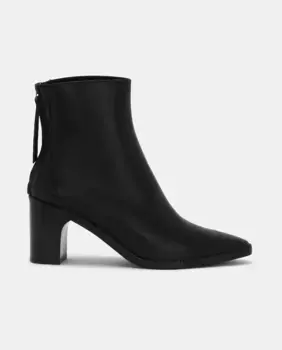 Женские кожаные ботильоны Germain с застежкой-молнией Lottusse, черный