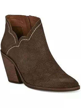 Женские кожаные ботильоны Lakelyy с наборным каблуком Lucky Brand, цвет carafe