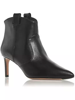 Женские кожаные ботильоны Lexi со змеиным принтом Veronica Beard, черный