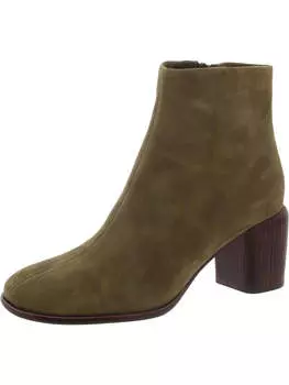 Женские кожаные ботильоны Maggie с квадратным носком Vince, цвет cypress suede