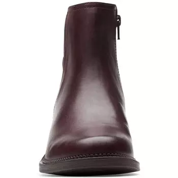 Женские кожаные ботильоны Maye Palm Clarks, цвет Bordeaux Leather