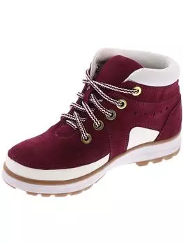 Женские кожаные ботильоны Mazie с круглым носком Array, темно-фиолетовый