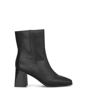 Женские кожаные ботильоны на блочном каблуке Alma en Pena, черный