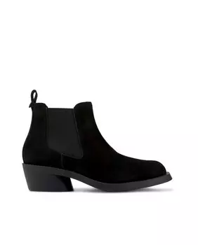 Женские кожаные ботильоны на черной резинке Camper, черный