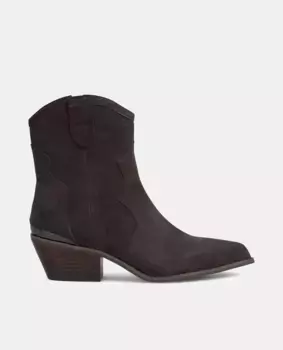 Женские кожаные ботильоны на молнии Alma en Pena, темно-коричневый