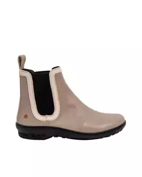 Женские кожаные ботильоны на молнии Art, цвет Nude