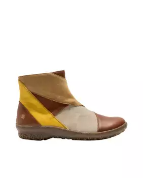 Женские кожаные ботильоны на молнии Art, мультиколор