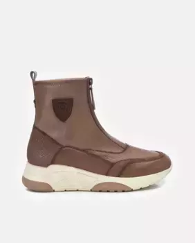 Женские кожаные ботильоны на молнии Carmela, коричневый