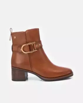 Женские кожаные ботильоны на молнии Carmela, цвет Camel