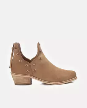 Женские кожаные ботильоны на молнии Carmela, бежевый