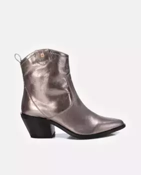 Женские кожаные ботильоны на молнии Carmela, серый