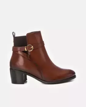 Женские кожаные ботильоны на молнии Carmela, цвет Camel